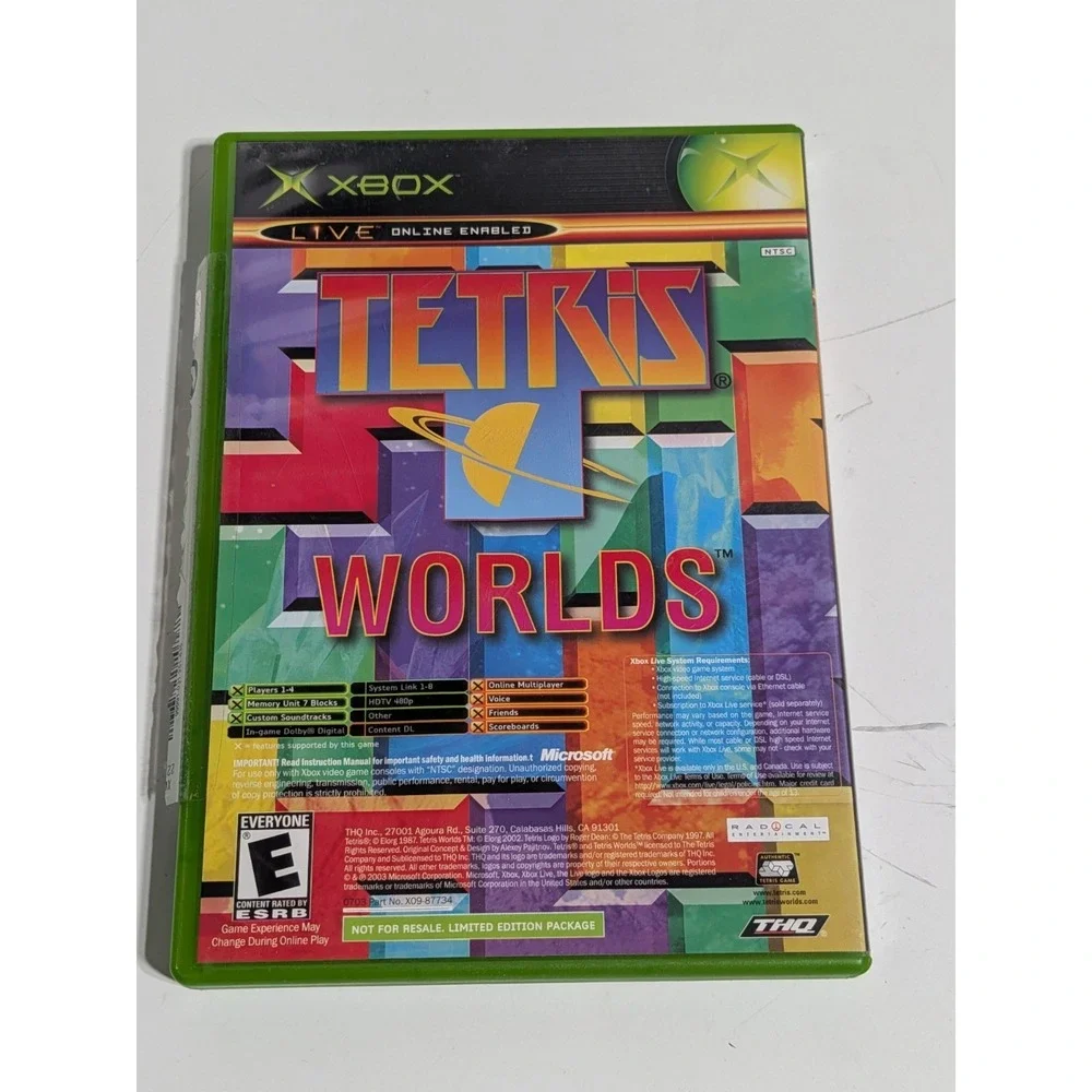 Star Wars The Clone Wars + Tetris Worlds (Original Xbox) CIB‎ COMPLETE & TESTED